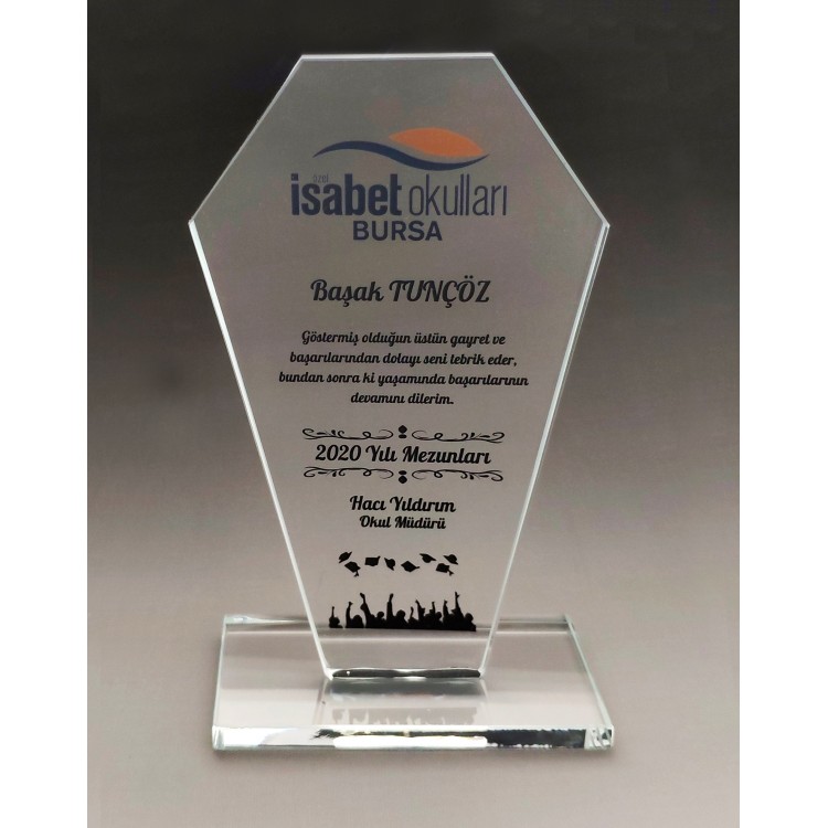Mezuniyet Kristal Plaket Kp 389